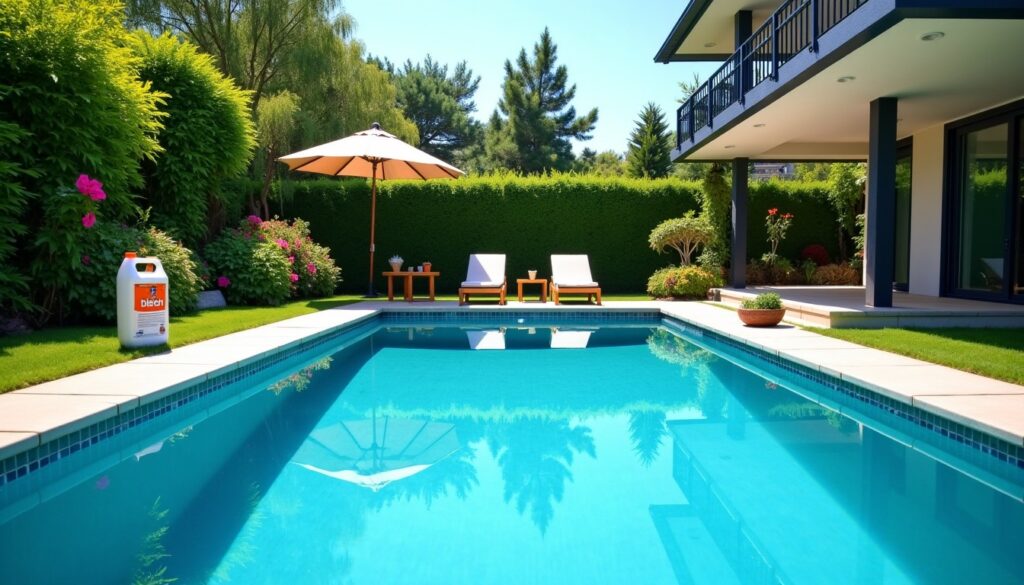 Utiliser l'eau de Javel pour désinfecter l'eau de la piscine : est-ce une solution efficace et sûre ?